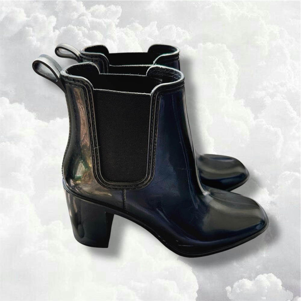 Jeffrey Campbell Block Heel Chelsea Rain Boots